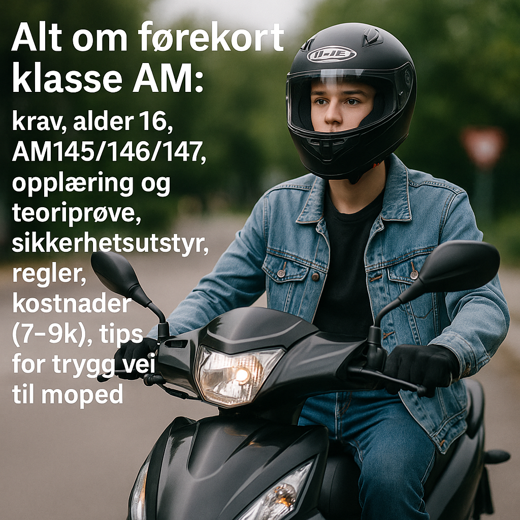 Alt du trenger vite forerkort klasse am moped krav opplaering pris tips featured